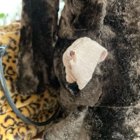 VTG 1960 / 1970 | S | Classic Mod Double-Breasted Faux Fur Glamour Long Coat - Picture 14 of 17